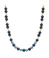 BIBA korte ketting met ronde gekleurde stenen