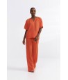 HER. koraalkleurige losse broek