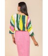 FOUR ROSES roze jeansrok