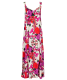 FOUR ROSES lange jurk in multicolor print