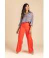 FOUR ROSES geklede rode broek