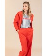 FOUR ROSES geklede rode broek