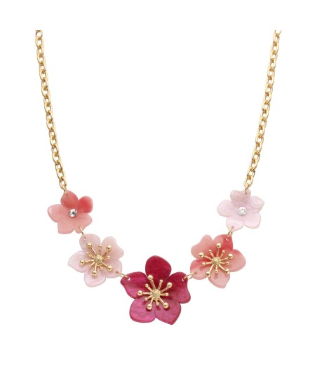 BIBA korte ketting met bloemen