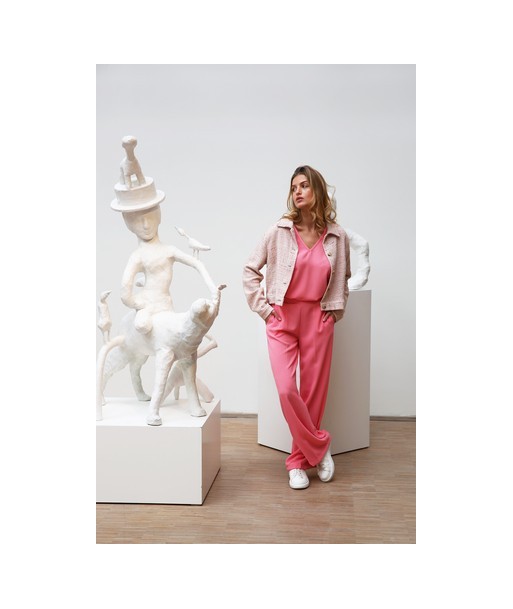 BELLITA jasje met roze spikkel