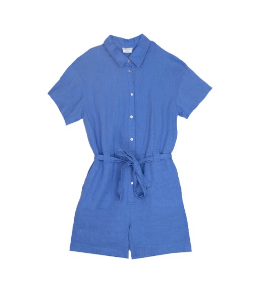 C'EST BEAU LA VIE blauwe playsuit