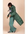 FOUR ROSES groene broek in ribfluweel