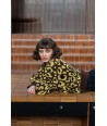 FOUR ROSES bruine pull met leopardmotief