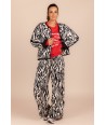 FOUR ROSES broek met print