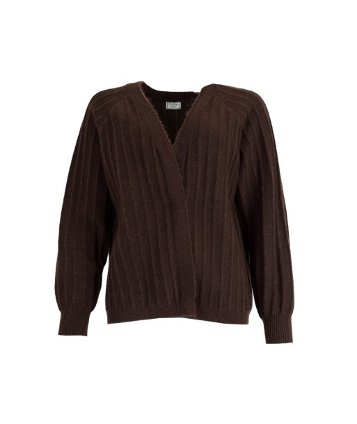 C'EST BEAU LA VIE losse bruine cardigan