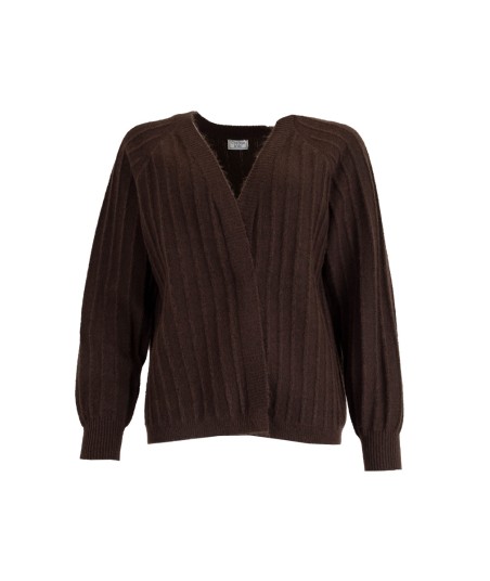 C'EST BEAU LA VIE losse bruine cardigan