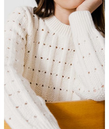 C'EST BEAU LA VIE ecru pull
