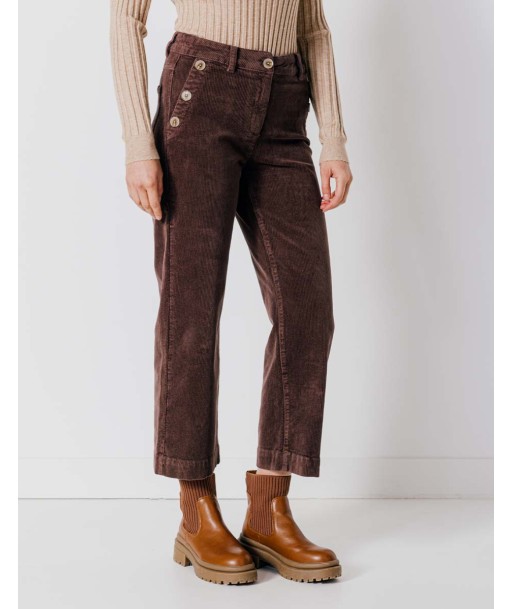 C'EST BEAU LA VIE bruine velours broek