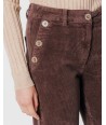 C'EST BEAU LA VIE bruine velours broek