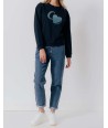 C'EST BEAU LA VIE blauwe sweater