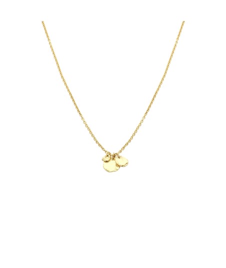 BIBA goudkleurige ketting met 3 hangertjes