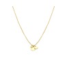 BIBA goudkleurige ketting met 3 hangertjes