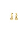 BIBA oorbellen met gouden hangers