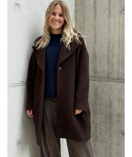 BELLITA korte bruine mantel