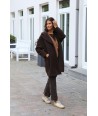 BELLITA korte bruine mantel