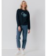 C'EST BEAU LA VIE blauwe sweater