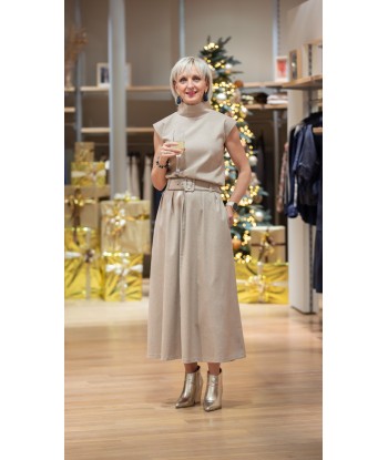 AC beige mouwloze top