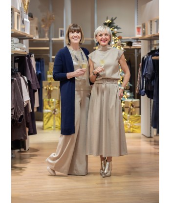 AC beige mouwloze top