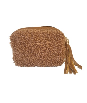 Kleine handtas in camel