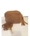Kleine handtas in camel