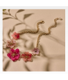 BIBA korte ketting met bloemen