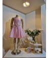 RTB roze jurk met bloemenriem