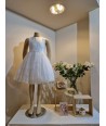 MISS LEOD ecru jurk met broderie