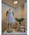MISS LEOD ecru jurk met broderie