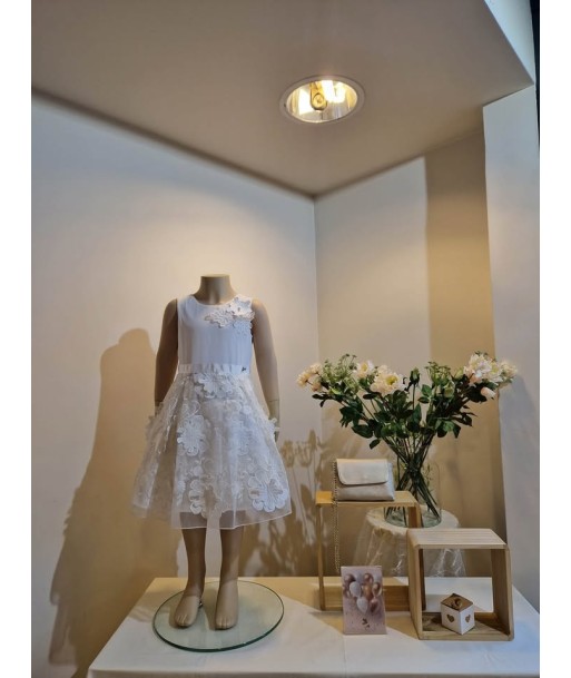 GYMP witte jurk met bloemen