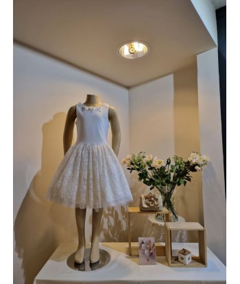 GYMP witte jurk met open rug