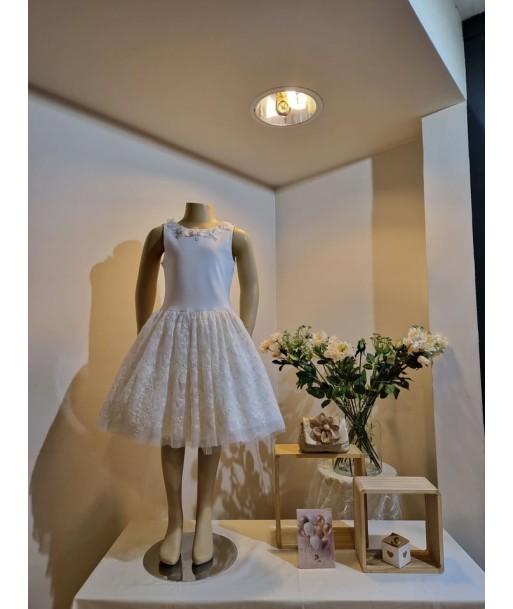 GYMP witte jurk met open rug