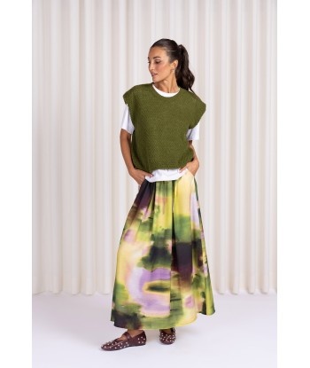 FOUR ROSES lange rok met print