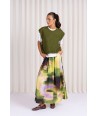 FOUR ROSES lange rok met print