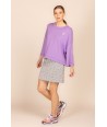 FOUR ROSES lila sweater