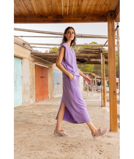 FOUR ROSES enkellange lila rok