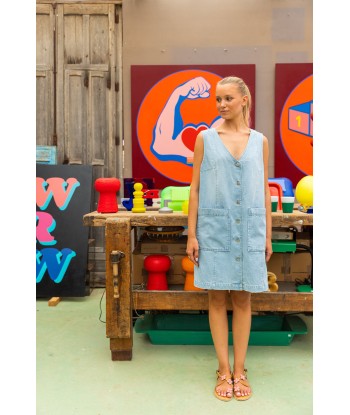 FOUR ROSES kort jeanskleedje