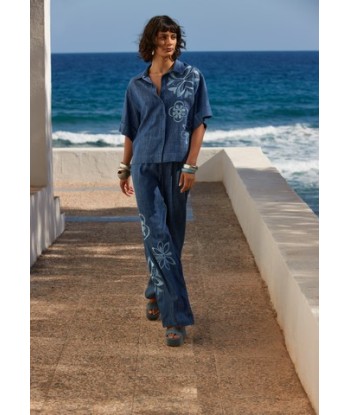 ATMOS bloesje denim met bloem