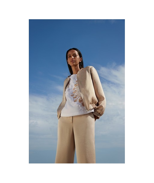 ATMOS losvallende beige broek