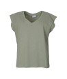 C'EST BEAU LA VIE kaki logo t-shirt