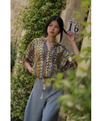 ORFEO losse lichtblauwe broek