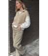 BELLITA beige vestje met knopen