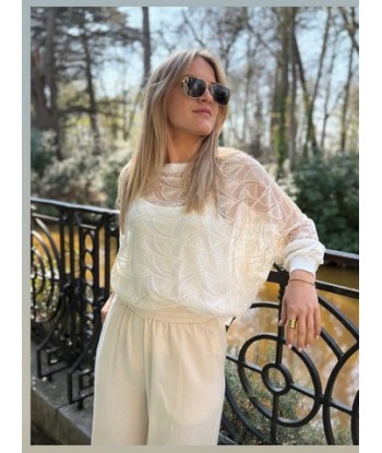 BELLITA ecru losse broek