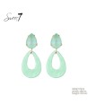 SWEET7 oorbellen lichtgroen