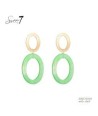 SWEET7 oorbellen lichtgroen