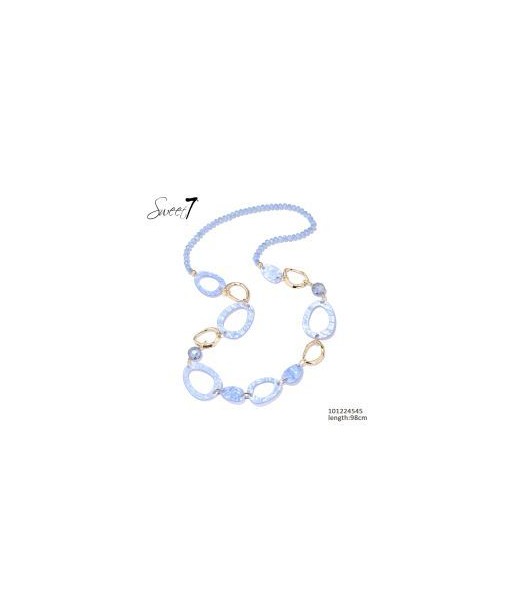 SWEET7 ketting lichtblauw
