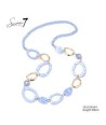 SWEET7 ketting lichtblauw